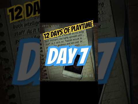 12 Days Of Playtime: Day 7 #huggywuggy
