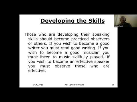 Session 9: "Preparing a Speech for Provincial Assembly" by Upendra Poudel