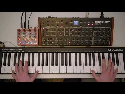Cinematic intergalactic - live synth performance with Prophet Rev2, Walrus Qi, piano, strings