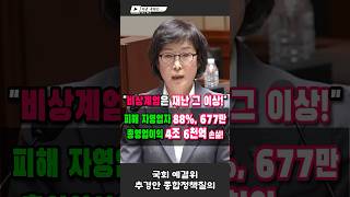😡 "이건 재난 이상!" 12.3 비상계엄 피해, 정부는 왜 보상 안 하나? #오세희