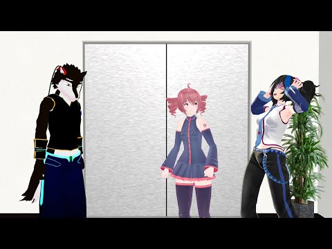 [MMD Talkloid] Ruko hates Aro for being a furry and Kiritan saves the day