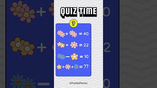 Only 2% people can find the missing value #shorts #puzzlequiz #brainstorm #quiztime #youtubeshorts