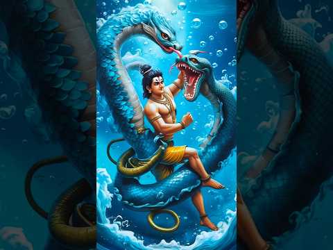 Krishna Ji ordered Kaliya Nag to leave from Yamuna river #shorts #aistory #ytshorts