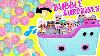 LOL Surprise Mega Ball Magic Surprises! Dolls on Spring Break! Squishy Sand and Bubbles