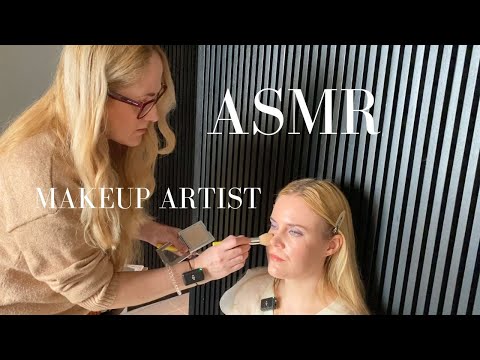 ASMR Makeup Artist | Lilac Pastel Spring glowy makeup🌸 (Rummage Sounds)