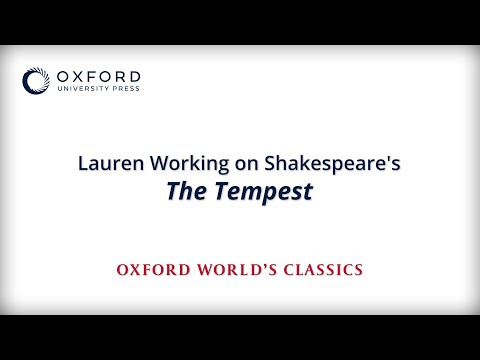 Lauren Working on Shakespeare’s The Tempest