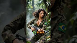 Stunning Female Tank Soldiers run ep23 #military #animals #midjourney #heroic AI Military Uniform