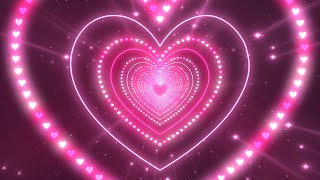 Pink Background💖Love Heart Tunnel Background│Room Lighting Background│Background Lights