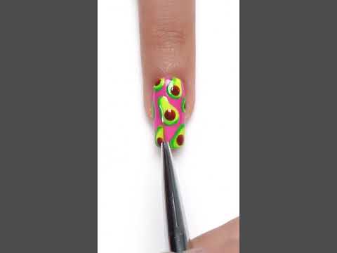 #Shorts #nails Avocado Nail Art
