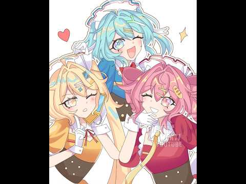 AI SCREAM ♡ MIKU TETO NERU- Triple Baka 🍨 #aiscream #vocaloid #hatsunemiku #shorts