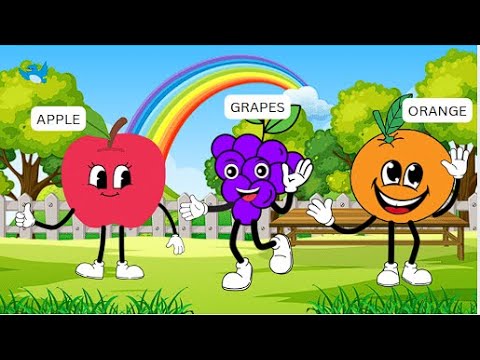 Apple Grape Orange Song - Animated Video Using Canva
