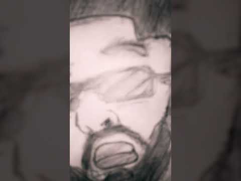 Cricketers drawing series part 2 Hardik Pandya drawing🤑🤑#art #drawing
