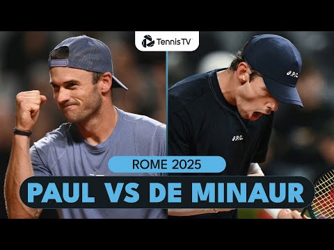 Tommy Paul vs Alex De Minaur Highlights | Rome 2025