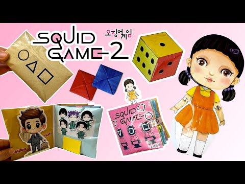 Making Squid Game 2 game book | making doll | Ddakji