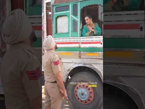 Sunanda Sharma On Truck | Mittran Da Challeya Truck Ni | Watch Now On Chaupal | Amrinder Gill
