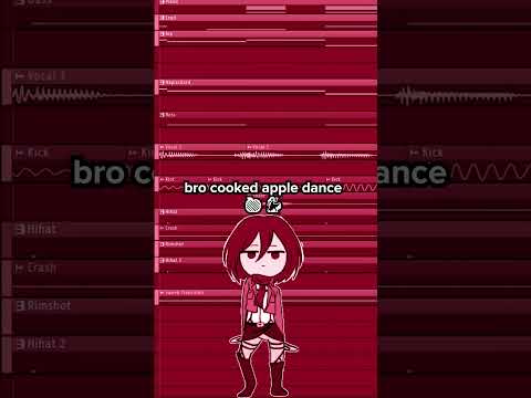 kawaii bro cooks apple dance #disco #dancemusic #kawaiiedm #flstudio #kawaiipop