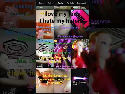 haters pay attention you guys are mean if your mean it means your ugly 😜 to🤣