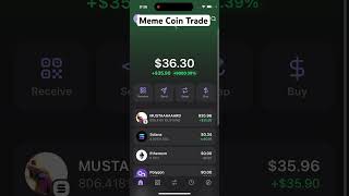 My First Trade in meme coin turning 17$ into 1000$ Challange💵 #crypto #memecoin #phantom #shorts