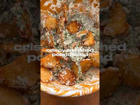 @itslizmiu took the viral crispy potato salad to a whole new level by using tots. #viralrecipe