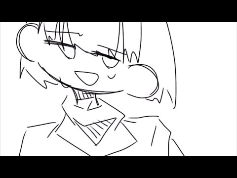 【創作】三日月ステップ　途中まで描いてみた　【animation】