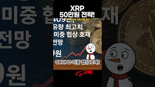 XRP 3,409원! SBI IPO·미중 호재로 $5?
