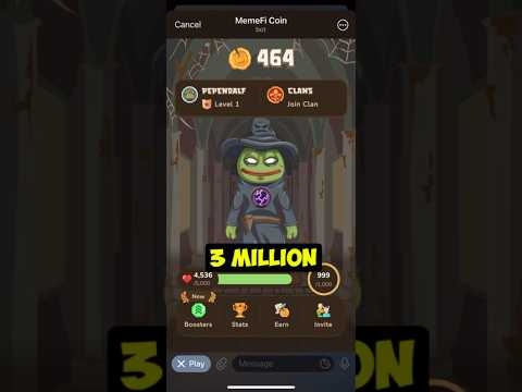 MEMEFI SECRET COMBO LEVEL 1 [3,000,000 FREE COINS]