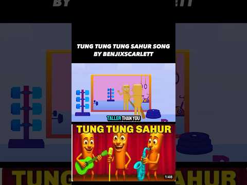 Tung Tung Tung Sahur Song Italian Brainrot Trend! BENJIxScarlett Animated Music Video 🎶