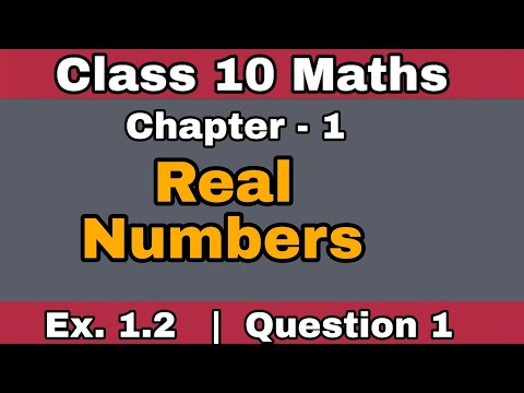 Class 10 | Maths | Real Numbers | Exercise 1.2 | Question No 1 | NCERT