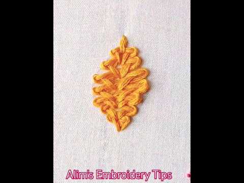 new leaf embroidery design for dress work | leaf embroidery #tipsyoutube #tips #youtuneshorts