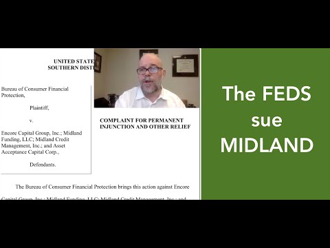 Midland Funding:  SUED for debt collection violations!