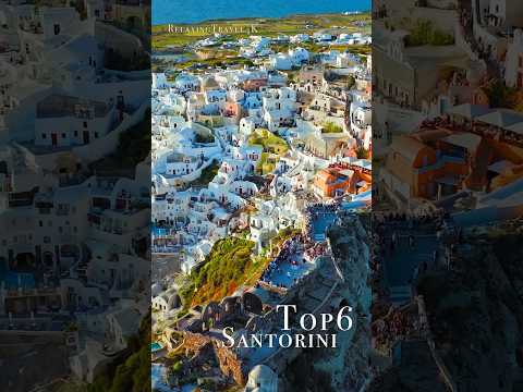 🇬🇷 Santorini Top 6 places you must visit #santorini  #greece  #drone