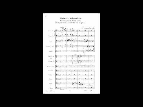 Tchaikovsky - Sérénade Mélancolique Op. 26 (Score)