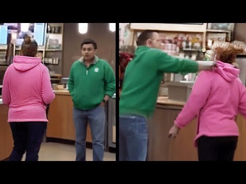 Karen SLAPS Him Then Gets Her A$$ WHUPPED!