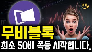 [알트코인 분석] 무비블록 고래와 세력 매집 끝내고 최소 50배 폭등 시작합니다. 폭등 전 마지막 매수타점 공개