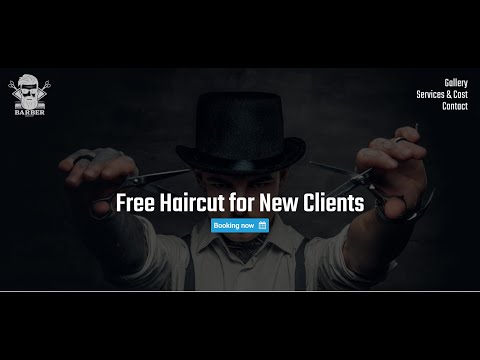WebSite Template — BARBERSHOP 💈#barbershop #landing