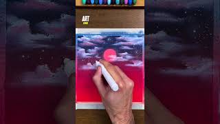 Spooky season is here 🎃🖍️ Halloween art with oil pastels 👻 #halloween #drawingtutorial #oilpastel