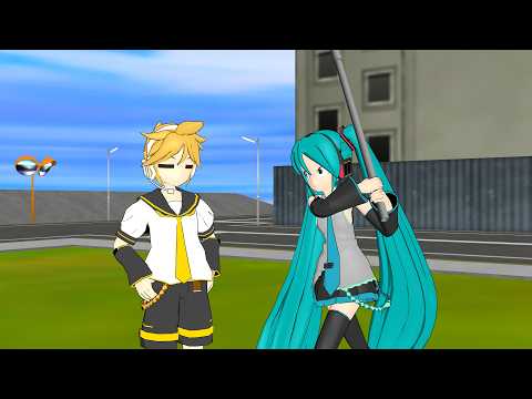 [MMD Talkloid] Hatsune Miku hits you with a pipe
