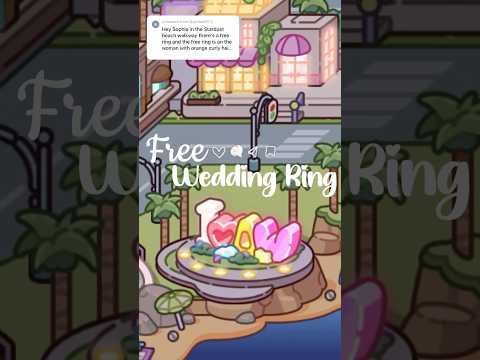 Free Wedding Ring 💍 Avatar World - Pazu #avatarworldgame #tocabocalovestory #wedding