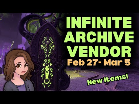 Infinite Archive Vendor - New Items!