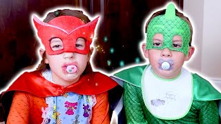 PJ Masks in Real Life 🍼 PJ Baby Power 🌟 PJ Masks Official
