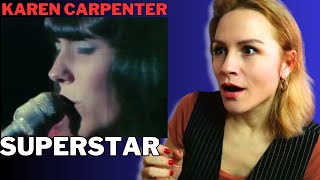 VOCAL REACTION to Karen Carpenter singing Superstar