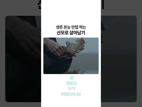 엄마의 생존 본능.. ㄷㄷ #끝새로운시작