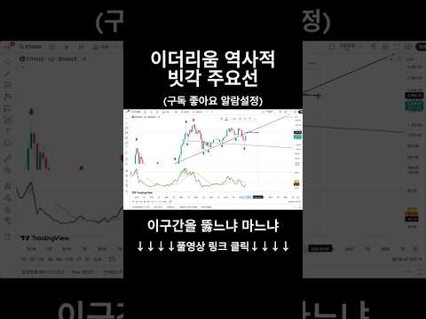 이더리움 역사적 빗각 주요선 #이더리움 #비트코인 #엑스알피 #리플