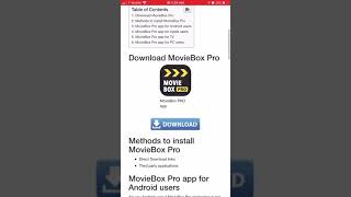 Download MovieBoxPro for iPhone and android