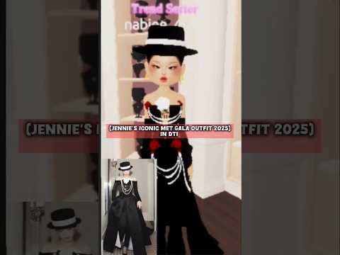 Serving Jennie vibes at the Met Gala.but in Dress to Impress style! Iconic look recreated with love!