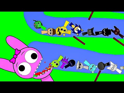 PINKI Horror is furious. Incredibox Sprunki but in Algodoo
