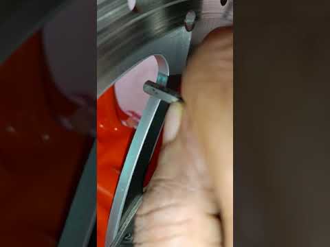 KTM Duke 390 front disc bend test.
