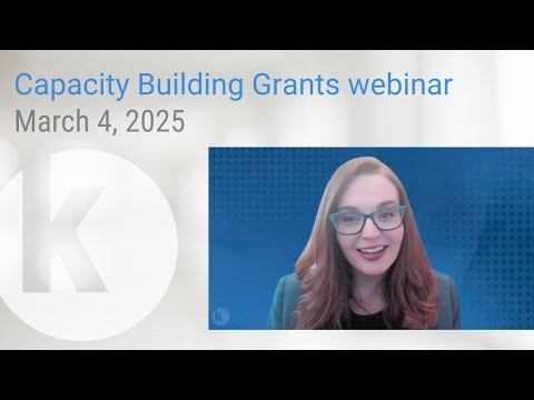 Capacity Building Grants webinar, March 4