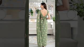 💯👌Saree blouse design #new blouse back design #beautiful  saree blouse #shortvideo #Anishkasahani50