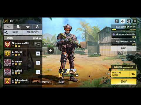 Playing CALL OF DUTY mobile 😁 with my brother.OP win💀💀